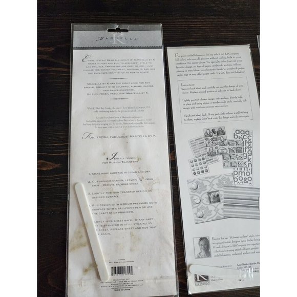 Rub-Ons Transfers - Large Decorative Border Pink Blue LOT - RETIRED NEW 27 - Picture 9 of 12